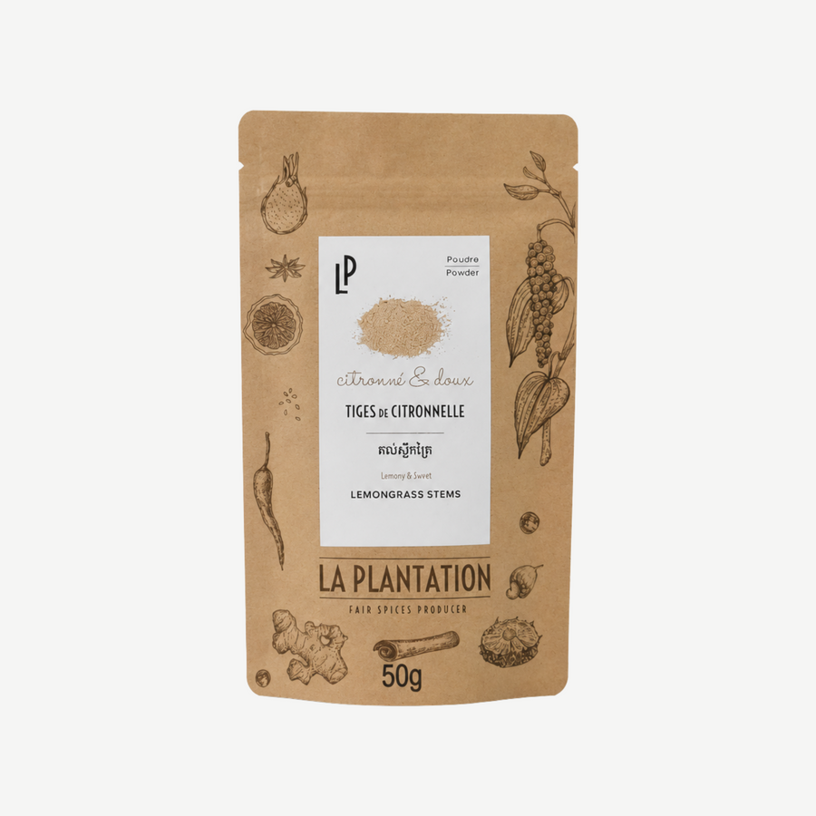 Lemongrass stem powder, 50g recycled pack delivered in Hong Kong