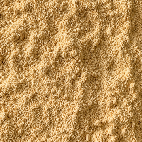 Close-up texture of lemongrass stem powder