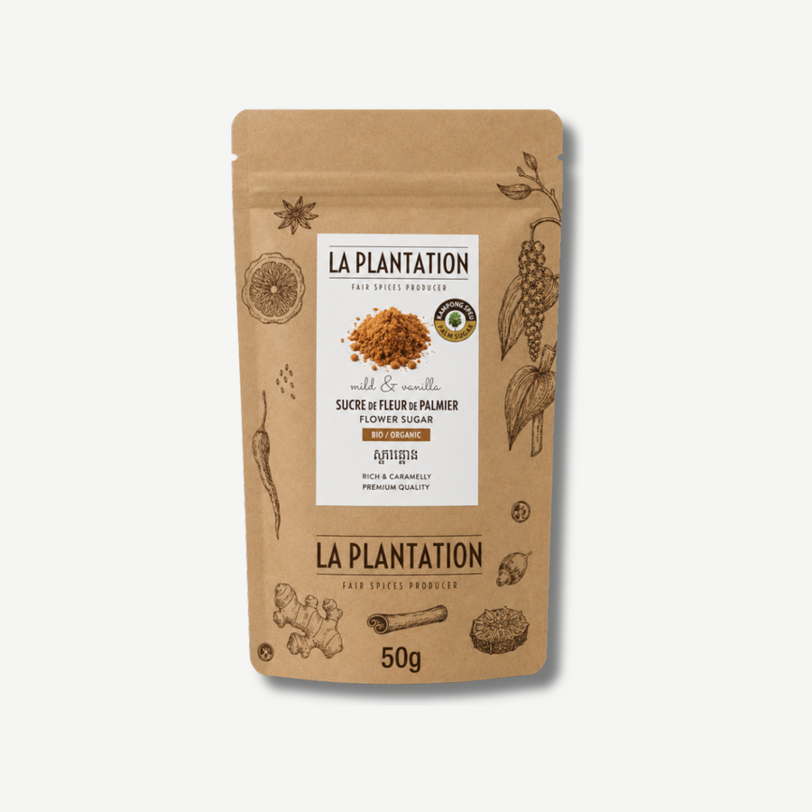 Organic Palm Flower Sugar, 50g recycled pack delivered in Hong Kong